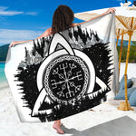 Viking Celtic Trinity Knot Print Beach Sarong Wrap