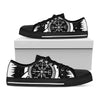 Viking Celtic Trinity Knot Print Black Low Top Shoes 