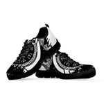 Viking Celtic Trinity Knot Print Black Sneakers