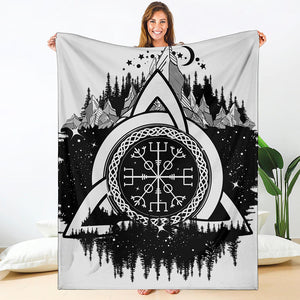 Viking Celtic Trinity Knot Print Blanket