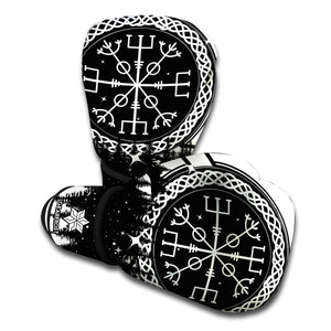 Viking Celtic Trinity Knot Print Boxing Gloves