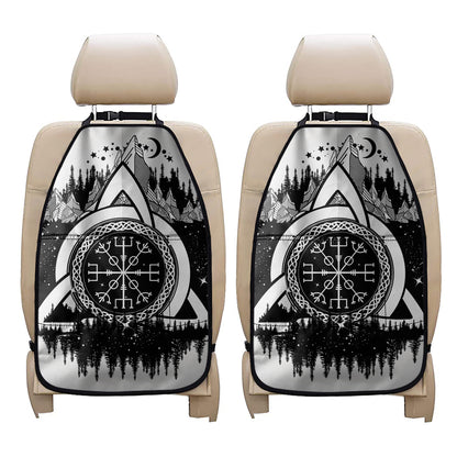 Viking Celtic Trinity Knot Print Car Seat Organizers