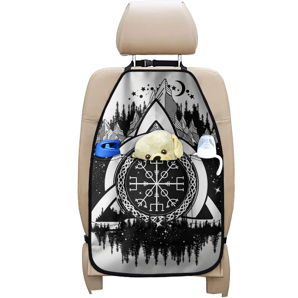 Viking Celtic Trinity Knot Print Car Seat Organizers