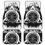 Viking Celtic Trinity Knot Print Front and Back Car Floor Mats