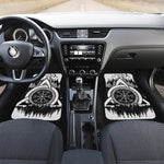 Viking Celtic Trinity Knot Print Front and Back Car Floor Mats