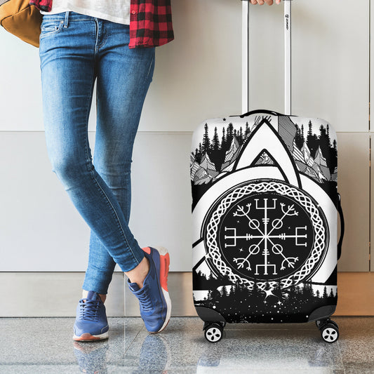 Viking Celtic Trinity Knot Print Luggage Cover