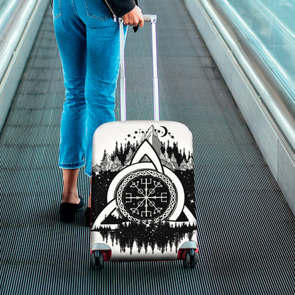 Viking Celtic Trinity Knot Print Luggage Cover