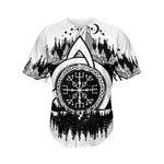 Viking Celtic Trinity Knot Print Men's Baseball Jersey