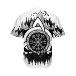 Viking Celtic Trinity Knot Print Men's Baseball Jersey