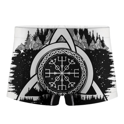 Viking Celtic Trinity Knot Print Men's Boxer Briefs