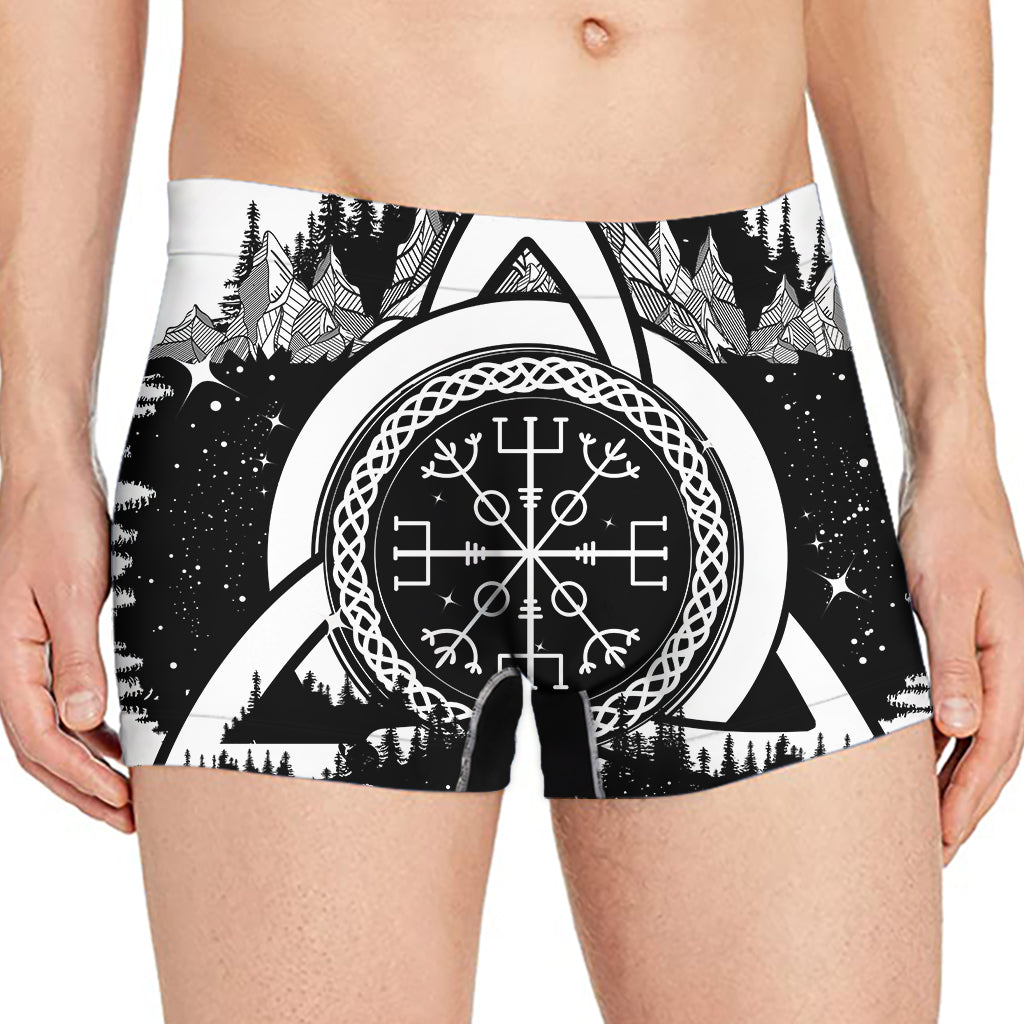 Viking Celtic Trinity Knot Print Men's Boxer Briefs