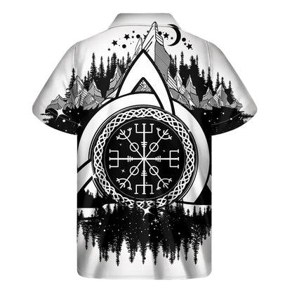 Viking Celtic Trinity Knot Print Men's Short Sleeve Shirt