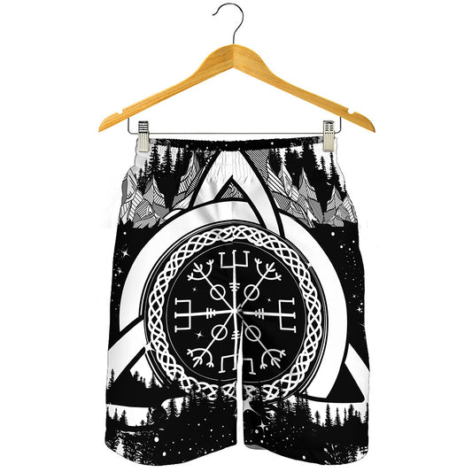 Viking Celtic Trinity Knot Print Men's Shorts