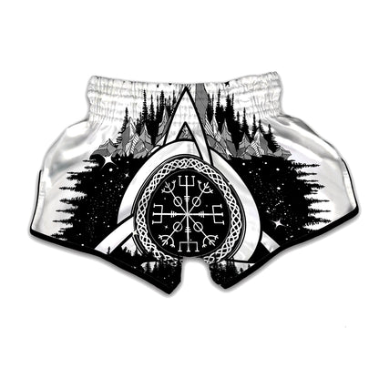 Viking Celtic Trinity Knot Print Muay Thai Boxing Shorts