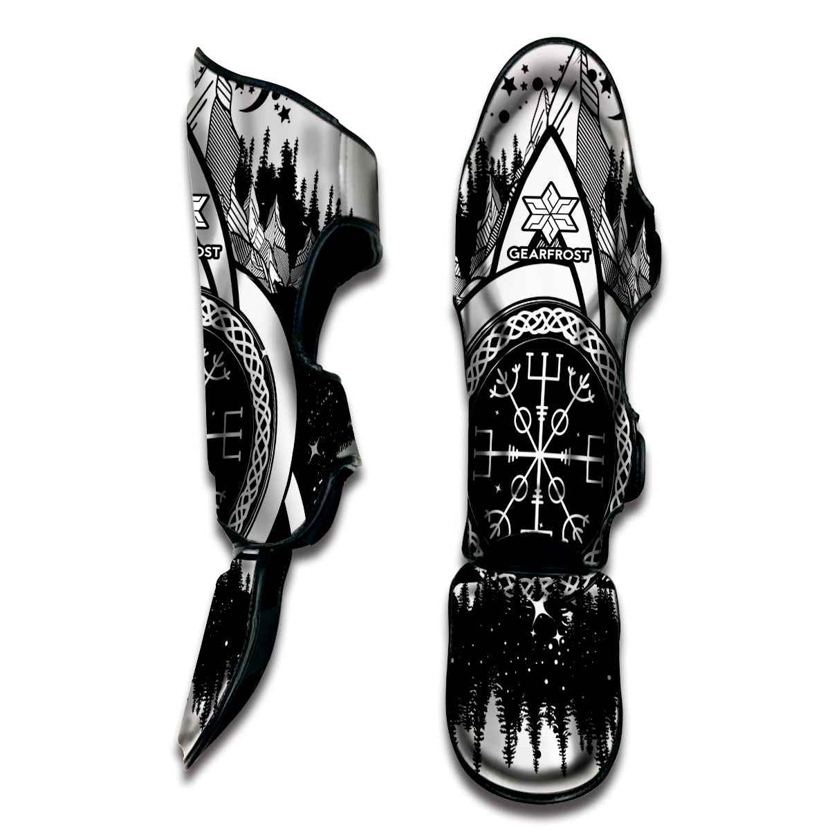 Viking Celtic Trinity Knot Print Muay Thai Shin Guard