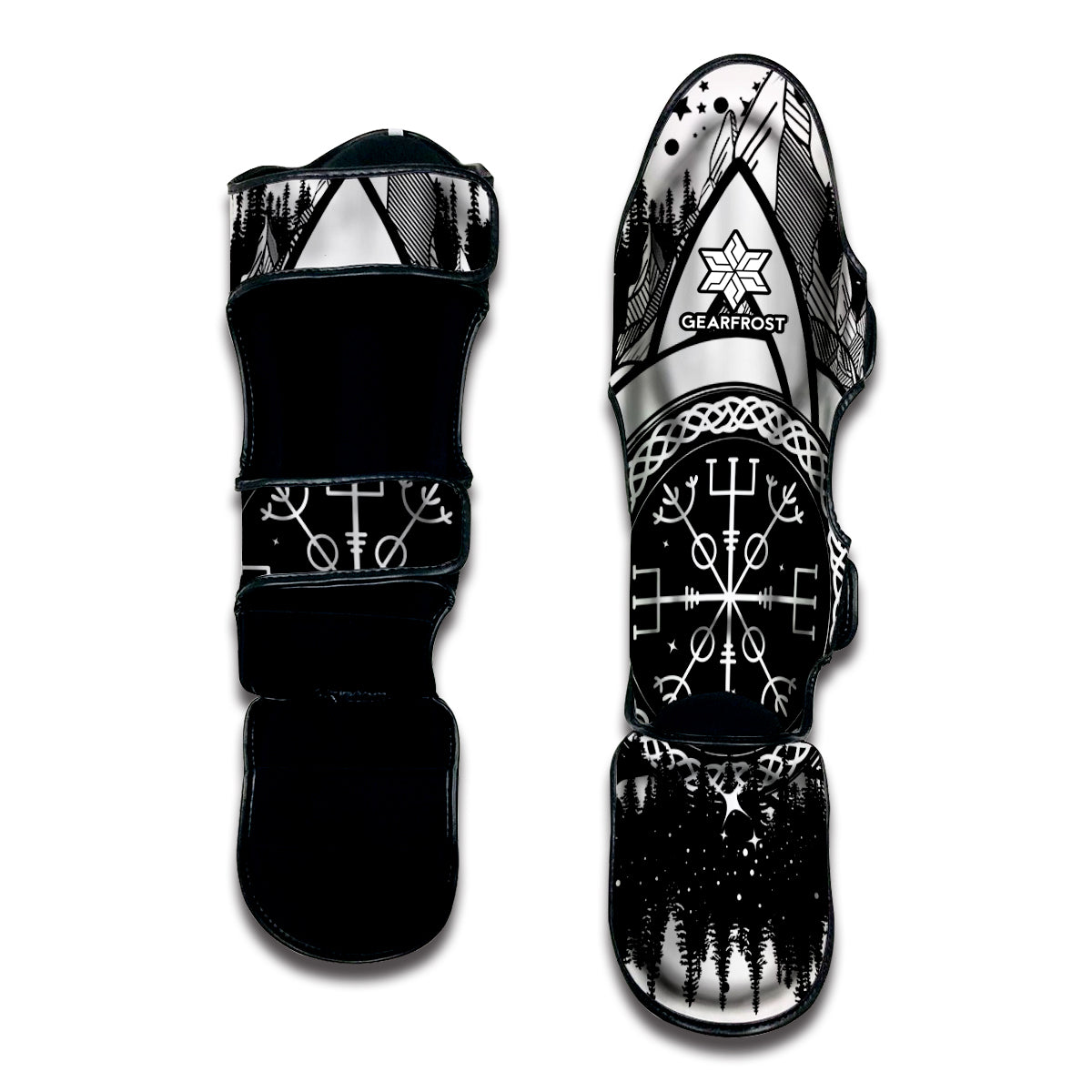 Viking Celtic Trinity Knot Print Muay Thai Shin Guard