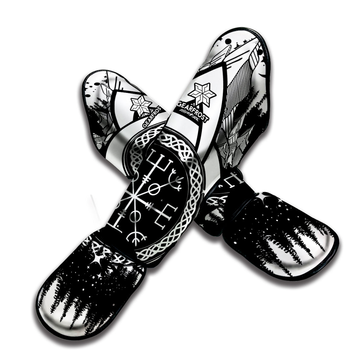 Viking Celtic Trinity Knot Print Muay Thai Shin Guard
