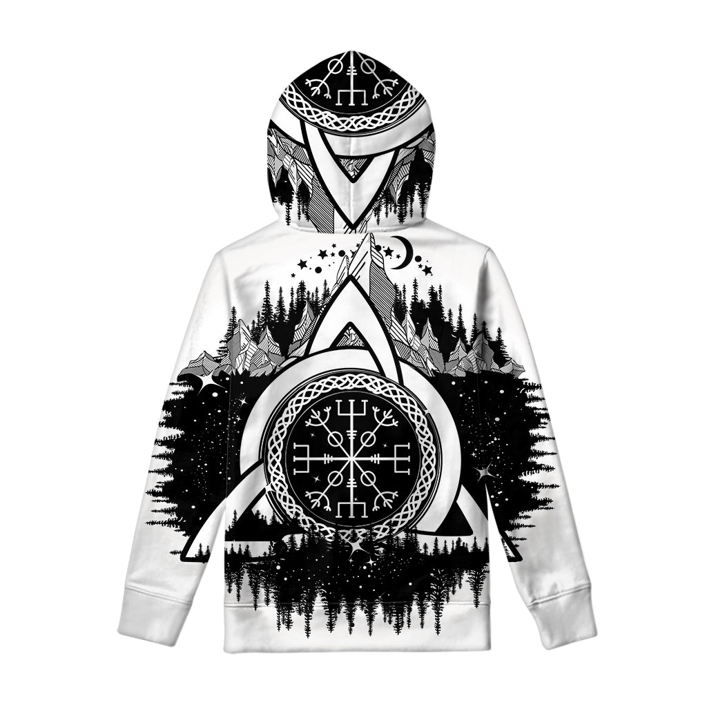 Viking Celtic Trinity Knot Print Pullover Hoodie