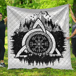Viking Celtic Trinity Knot Print Quilt