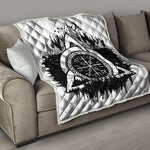 Viking Celtic Trinity Knot Print Quilt