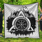 Viking Celtic Trinity Knot Print Quilt