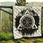 Viking Celtic Trinity Knot Print Quilt