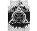 Viking Celtic Trinity Knot Print Quilt Bed Set