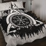 Viking Celtic Trinity Knot Print Quilt Bed Set