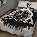 Viking Celtic Trinity Knot Print Quilt Bed Set