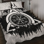 Viking Celtic Trinity Knot Print Quilt Bed Set