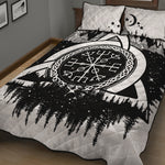 Viking Celtic Trinity Knot Print Quilt Bed Set