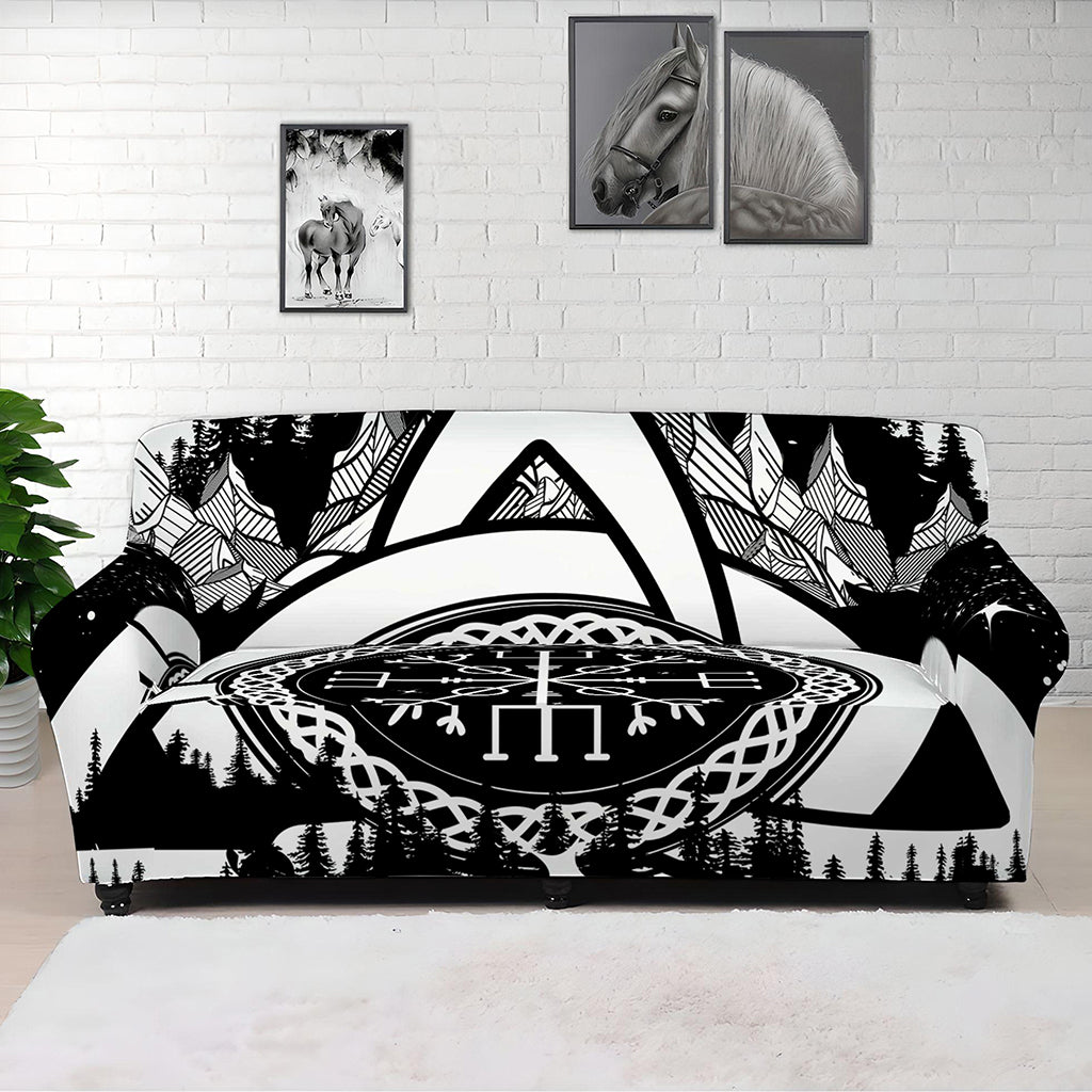 Viking Celtic Trinity Knot Print Sofa Cover