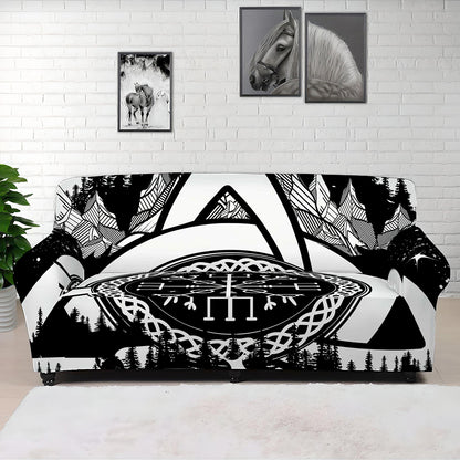 Viking Celtic Trinity Knot Print Sofa Cover