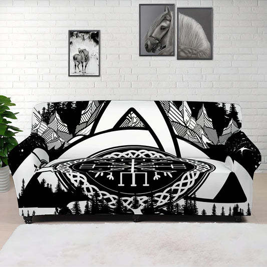 Viking Celtic Trinity Knot Print Sofa Cover
