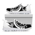 Viking Celtic Trinity Knot Print White Running Shoes