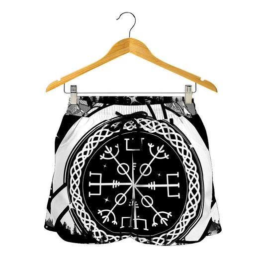 Viking Celtic Trinity Knot Print Women's Shorts
