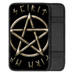 Viking Nordic Runes Pentagram Print Car Center Console Cover