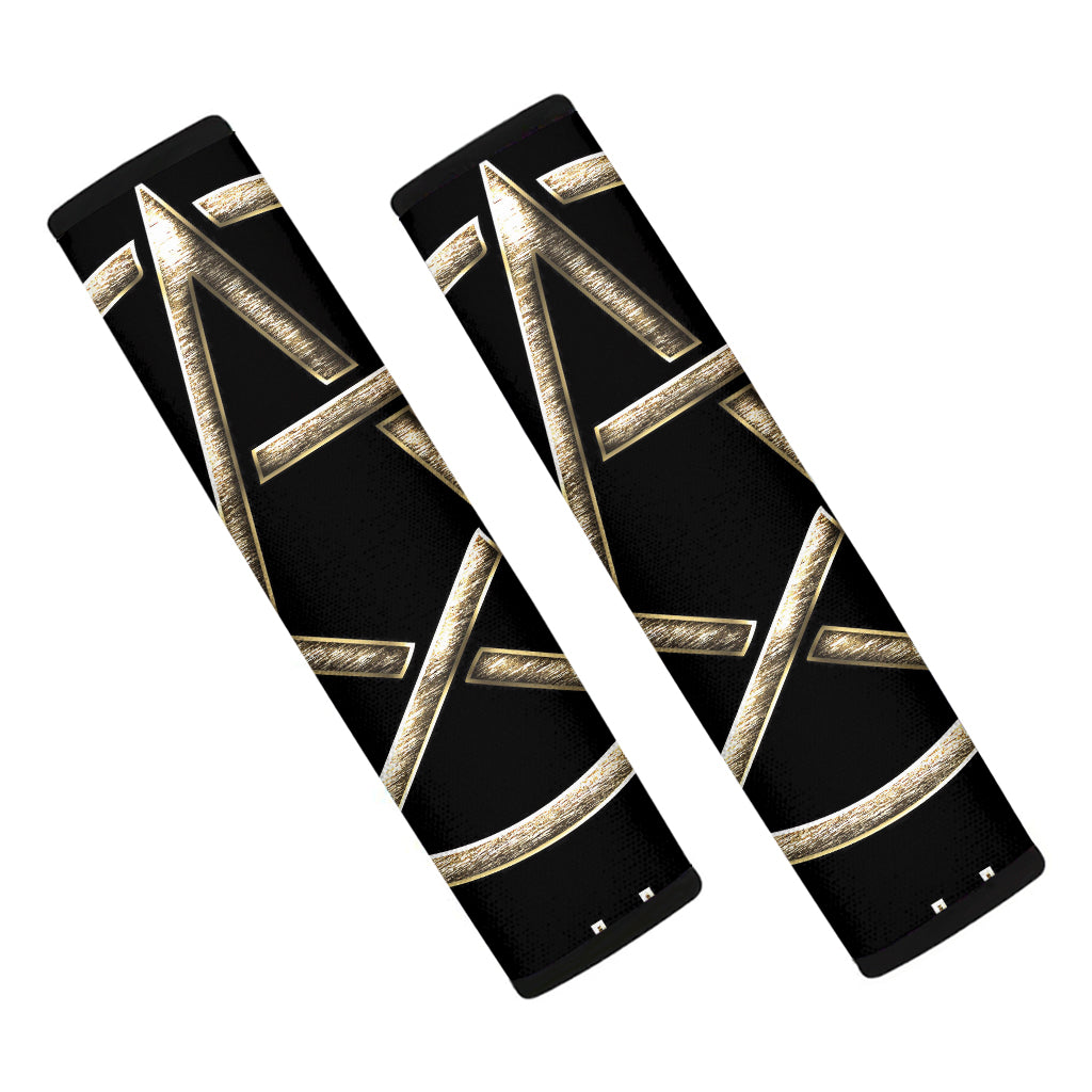 Viking Nordic Runes Pentagram Print Car Seat Belt Covers