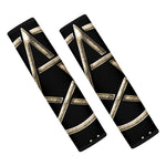 Viking Nordic Runes Pentagram Print Car Seat Belt Covers