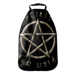 Viking Nordic Runes Pentagram Print Car Seat Organizers
