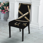 Viking Nordic Runes Pentagram Print Dining Chair Slipcover