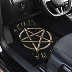 Viking Nordic Runes Pentagram Print Front and Back Car Floor Mats