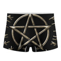 Viking Nordic Runes Pentagram Print Men's Boxer Briefs