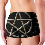 Viking Nordic Runes Pentagram Print Men's Boxer Briefs