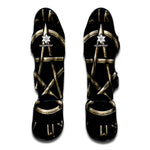 Viking Nordic Runes Pentagram Print Muay Thai Shin Guard