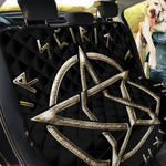 Viking Nordic Runes Pentagram Print Pet Car Back Seat Cover