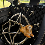 Viking Nordic Runes Pentagram Print Pet Car Back Seat Cover