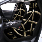 Viking Nordic Runes Pentagram Print Universal Fit Car Seat Covers