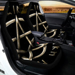 Viking Nordic Runes Pentagram Print Universal Fit Car Seat Covers