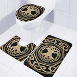 Viking Tree Of Life Print 3 Piece Bath Mat Set